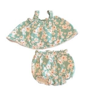 Joie tank and bloomer floral set 0-3 months baby